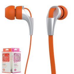 KIKO CX330 Powerful Stereo Earphone Headset with Mic (CX330 Orange)